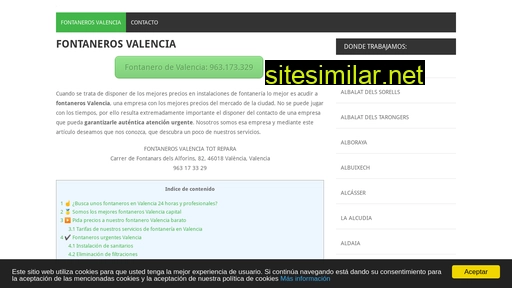Valenciafontaneros similar sites