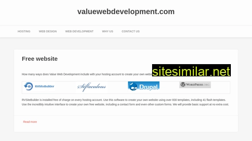 Valuewebdevelopment similar sites