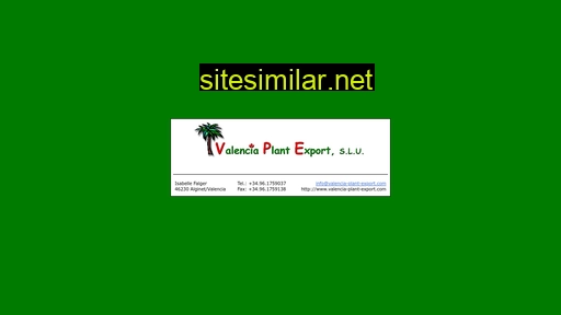valencia-plant-export.com alternative sites