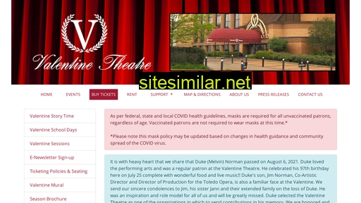 valentinetheatre.com alternative sites