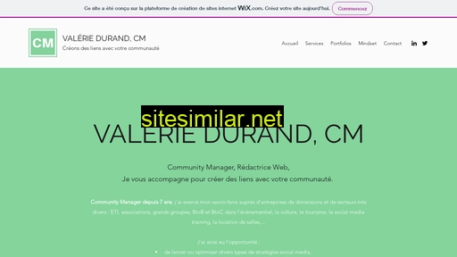 valeriedurandcm.wixsite.com alternative sites