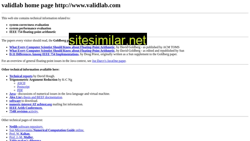 validlab.com alternative sites