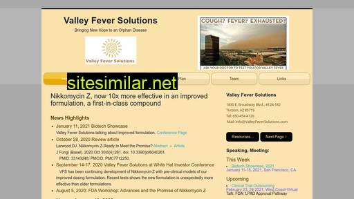 valleyfeversolutions.com alternative sites