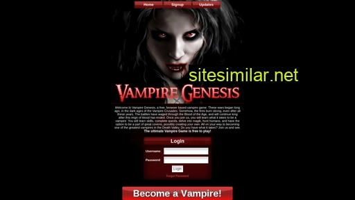 Vampiregenesis similar sites