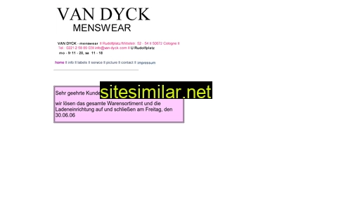van-dyck.com alternative sites