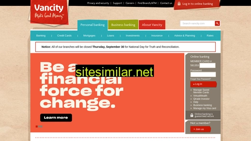 vancity.com alternative sites