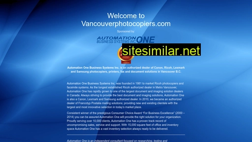 Vancouvercopier similar sites
