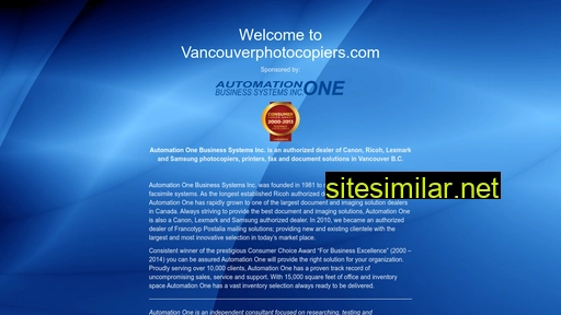 vancouvercopiers.com alternative sites