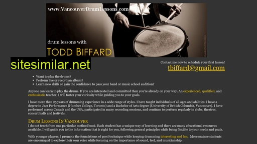 Vancouverdrumlessons similar sites