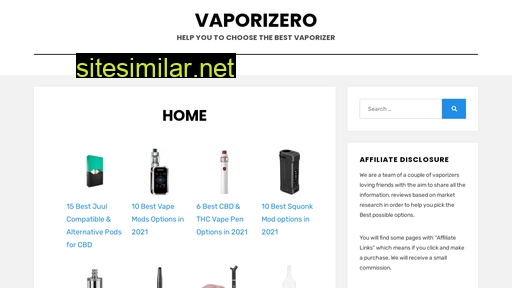 vaporizero.com alternative sites