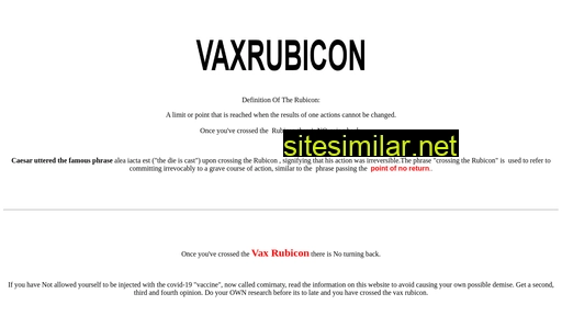 vaxrubicon.com alternative sites