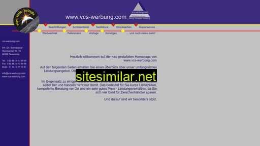 vcs-werbung.com alternative sites