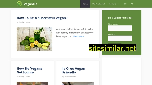 veganfie.com alternative sites