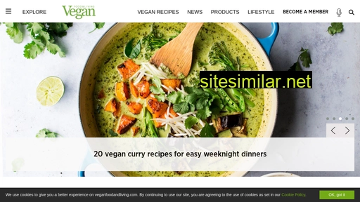 veganfoodandliving.com alternative sites
