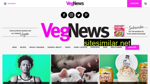 vegnews.com alternative sites