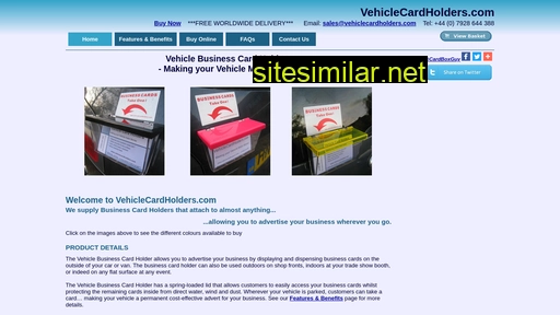 Vehiclecardholders similar sites