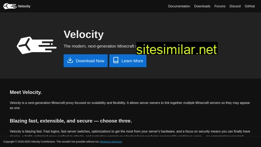 velocitypowered.com alternative sites