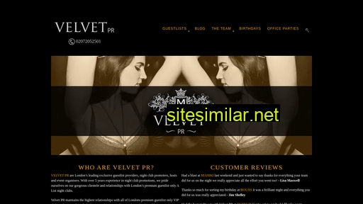Velvet-pr similar sites