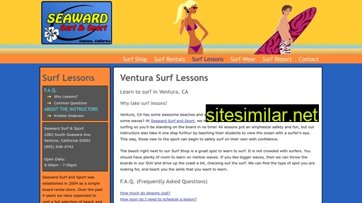 Venturasurflesson similar sites