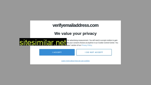 Verifyemailaddress similar sites