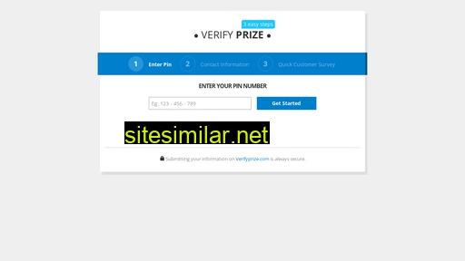 verifyprize.com alternative sites