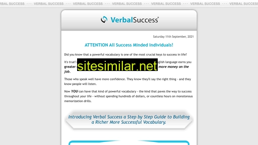 verbalsuccess.com alternative sites