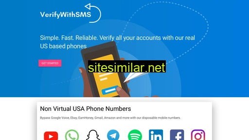 Verifywithsms similar sites
