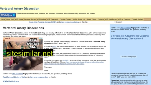 vertebralarterydissection.com alternative sites