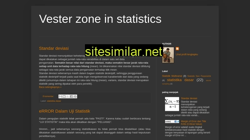 Vesterstatistics similar sites