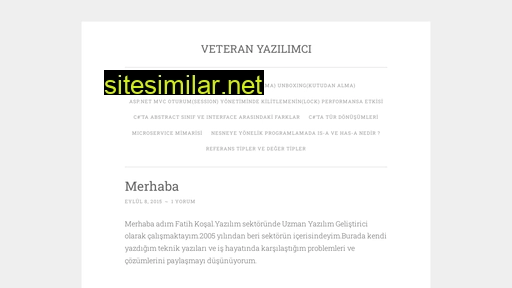 veteranyazilimci.wordpress.com alternative sites