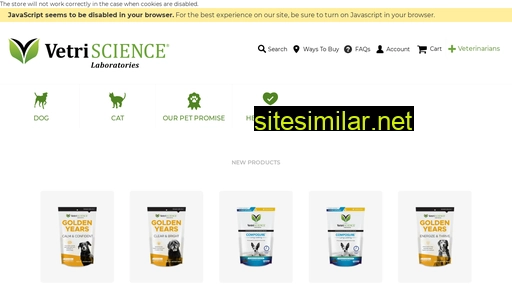 vetriscience.com alternative sites