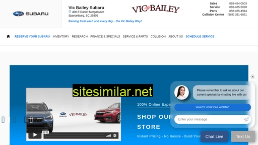 vicbaileysubaru.com alternative sites
