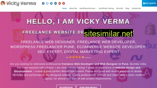 Vickywebdeveloper similar sites