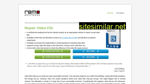 Videofilerepair similar sites