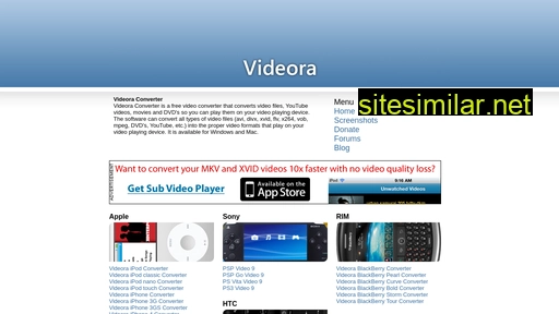 videora.com alternative sites
