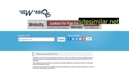 viewwhois.com alternative sites