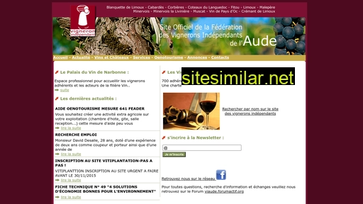 vigneron-independant-aude.com alternative sites