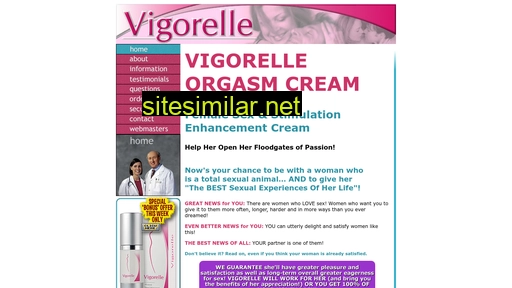 vigorelleorgasmcream.com alternative sites