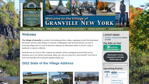 villageofgranvilleny.com alternative sites