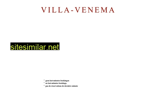 villa-venema.com alternative sites