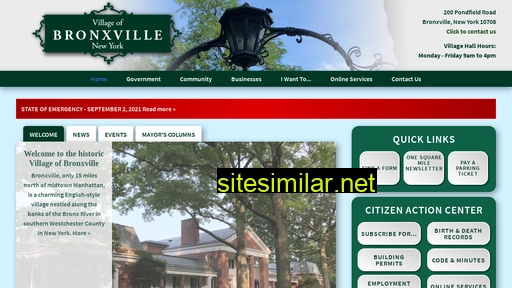 villageofbronxville.com alternative sites