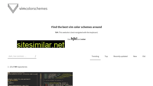 vimcolorschemes.com alternative sites