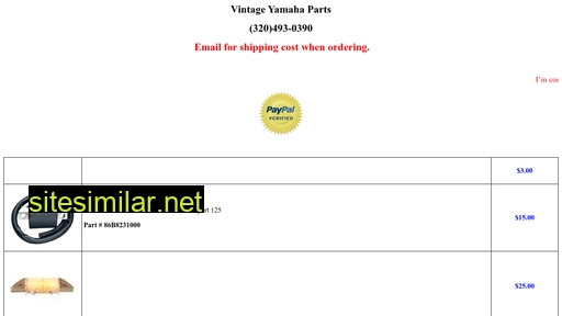 vintageyamahaparts.com alternative sites