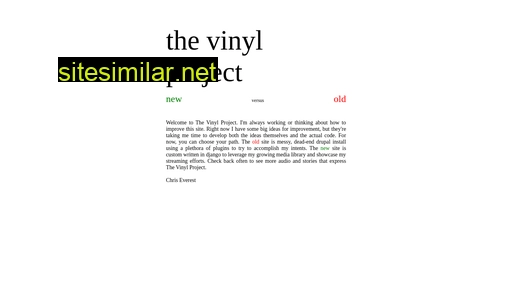 vinylproject.com alternative sites