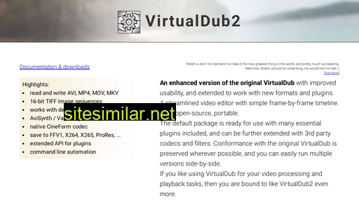 virtualdub2.com alternative sites