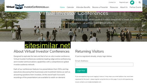 Virtualinvestorconferences similar sites