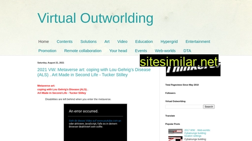 Virtualoutworlding similar sites