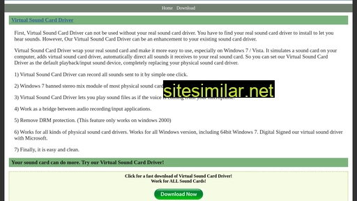 Virtualsoundcarddriver similar sites