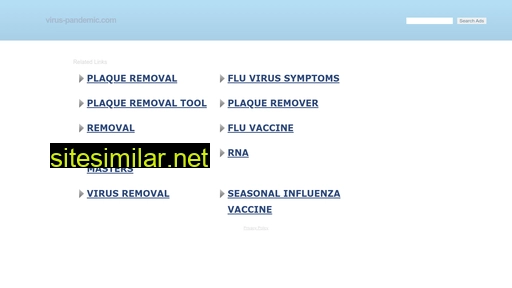 Virus-pandemic similar sites