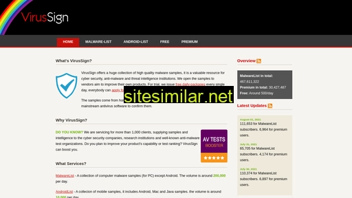virussign.com alternative sites
